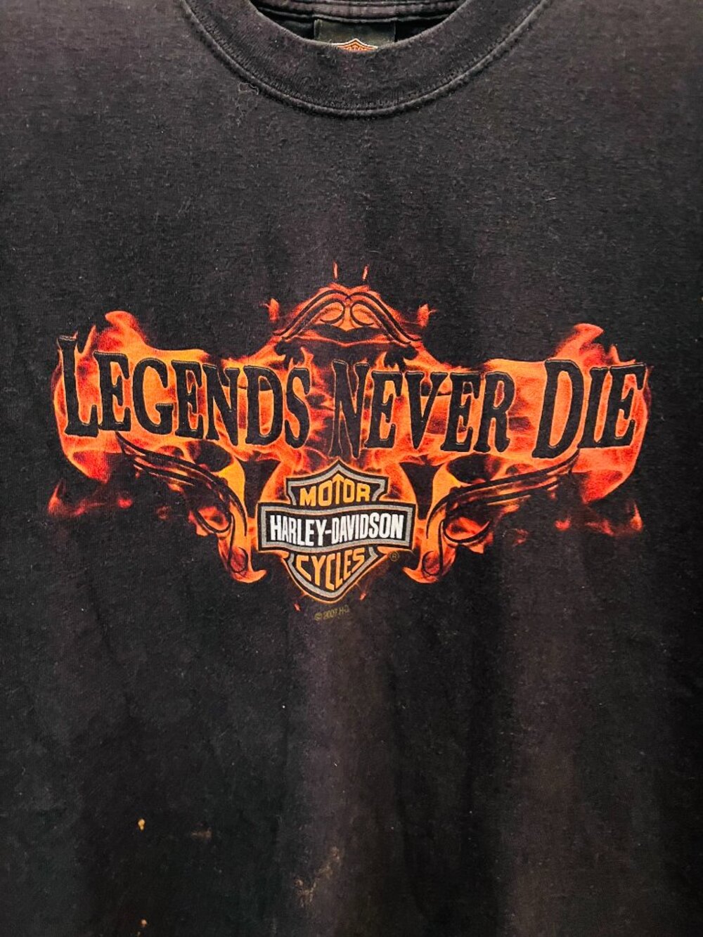 2007 Vintage Harley Davidson Men's Black T-shirt - Picture 4 of 16